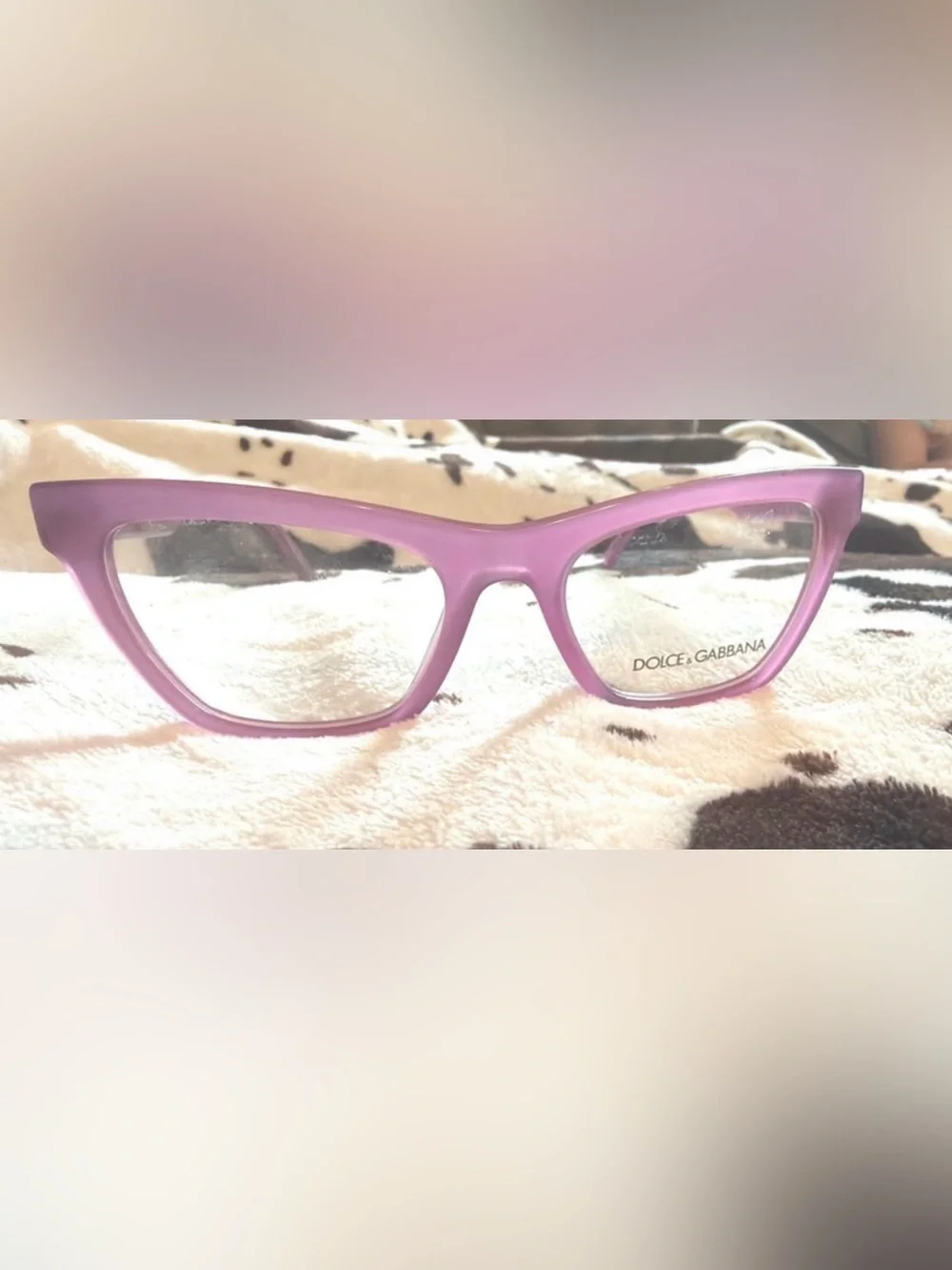 Dolce & Gabbana Purple Cat-Eye Women's Glasses